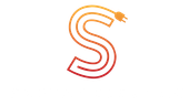 Sanvas Electric Logo with a big S and the business name below