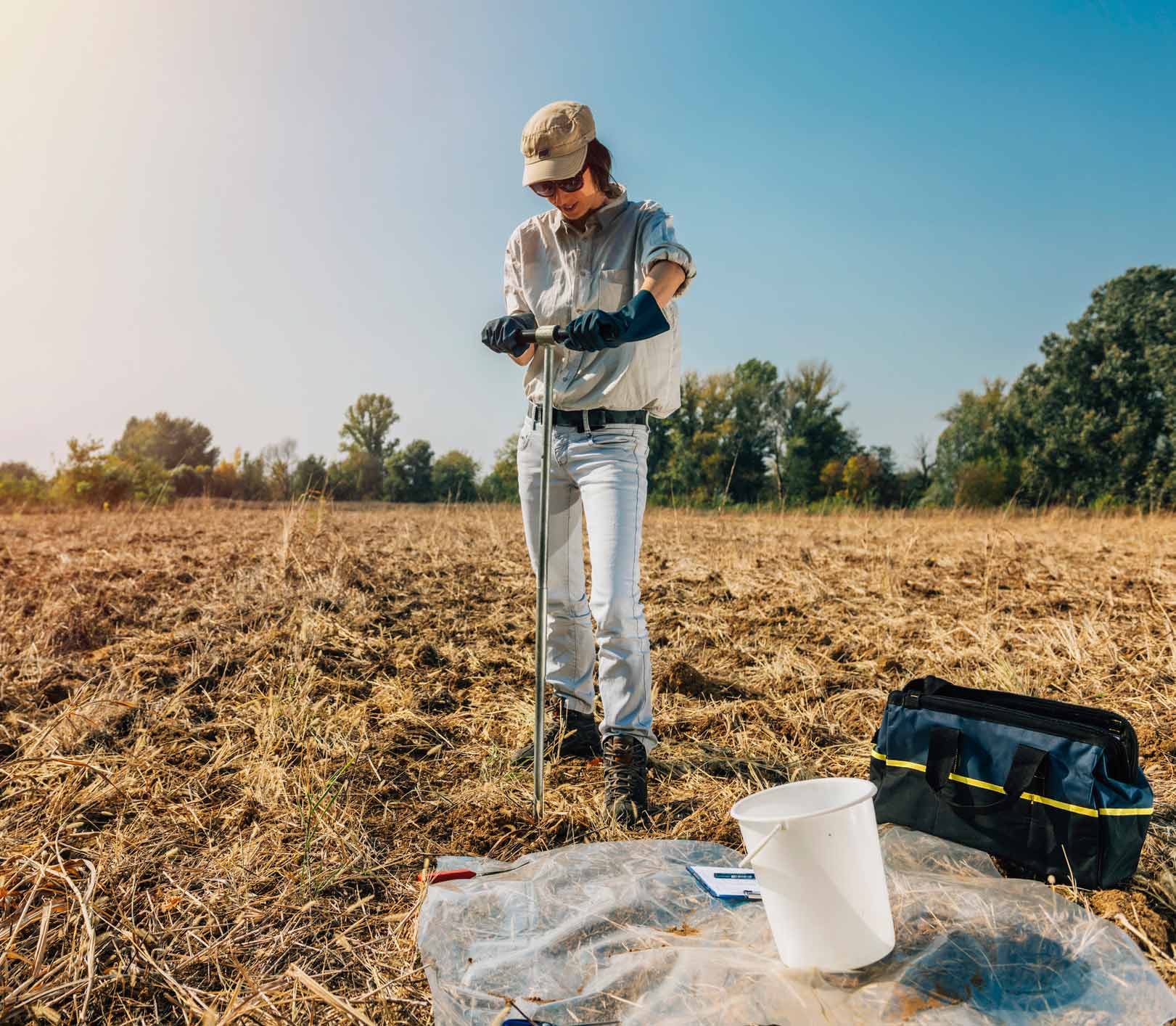 Getting a Sample of Soil — Albuquerque, NM — Earthworks Engineering Group LLC Getting a Sample of Soil — Albuquerque, NM — Earthworks Engineering Group LLC