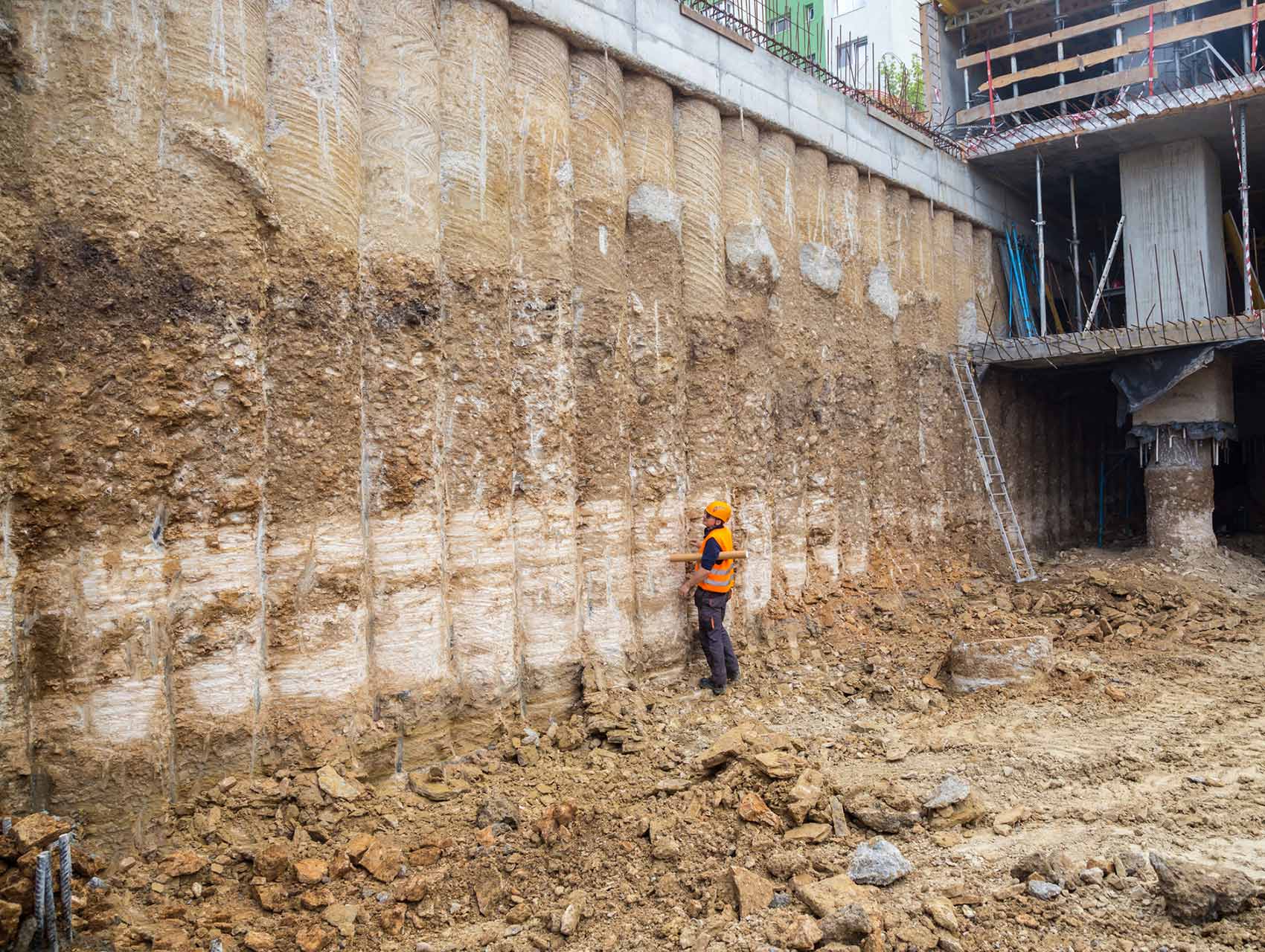 Checking the Concrete Wall — Albuquerque, NM — Earthworks Engineering Group LLC Checking the Concrete Wall — Albuquerque, NM — Earthworks Engineering Group LLC
