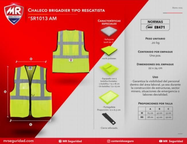 Chaleco tipo recatista