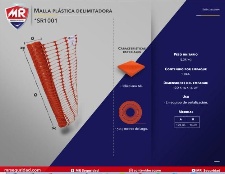Malla para delimitar áreas