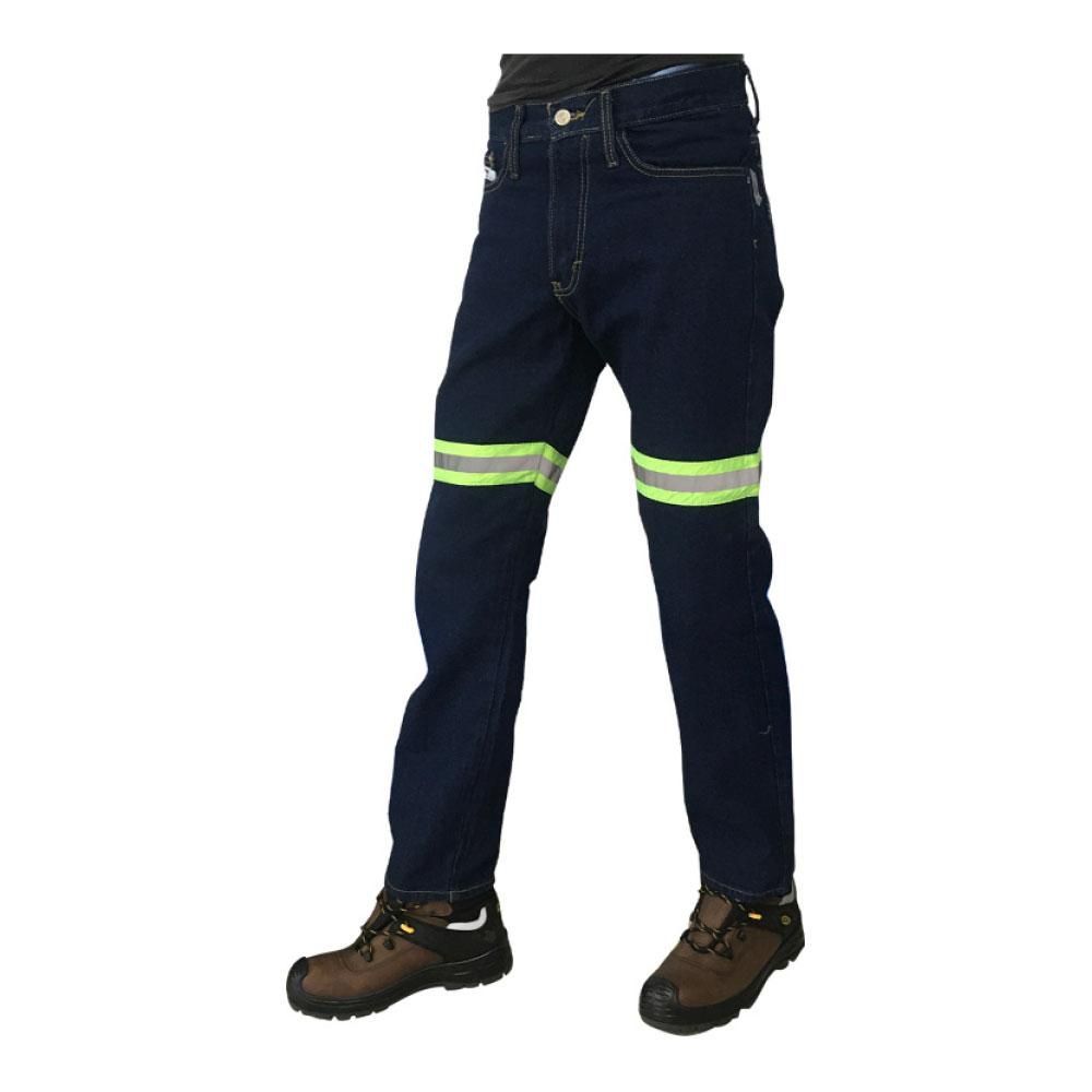 Pantalón de mezclilla con reflejante