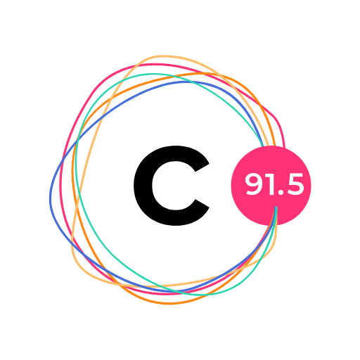 Logo for C91.5 radio: black 