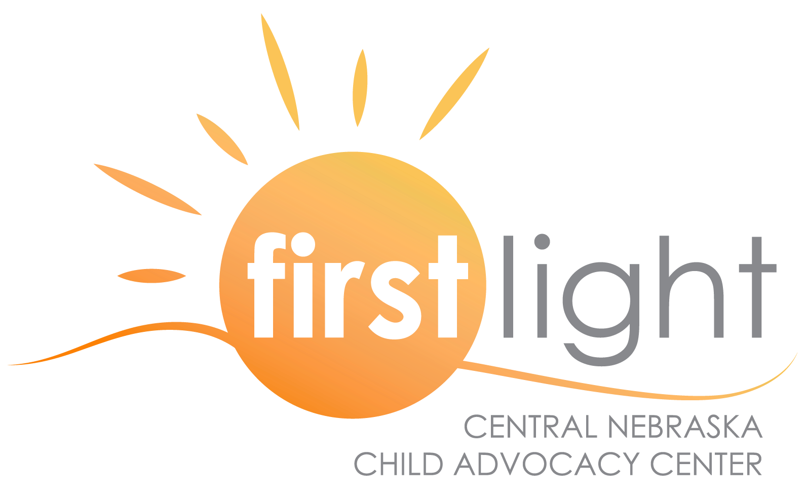 The logo for the first light central nebraska child advocacy center