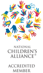 A logo for the national children 's alliance