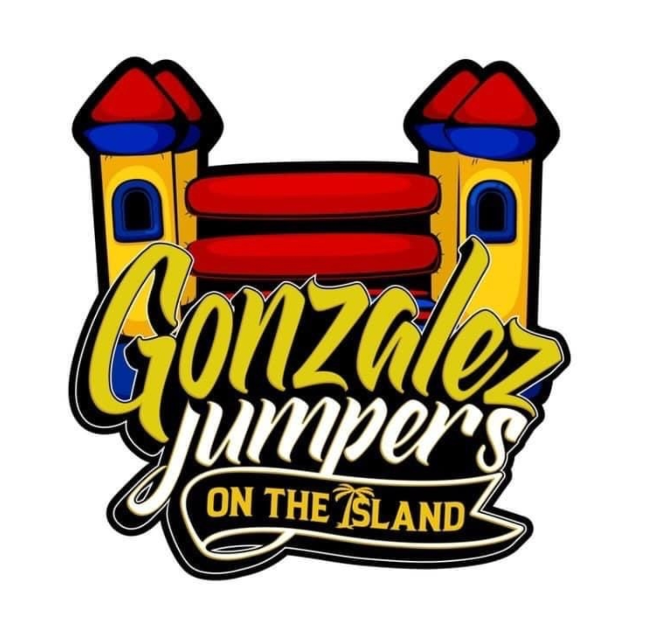 A logo for gonzalez jumpers on the island