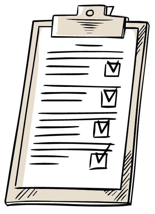 Person filling out paperwork