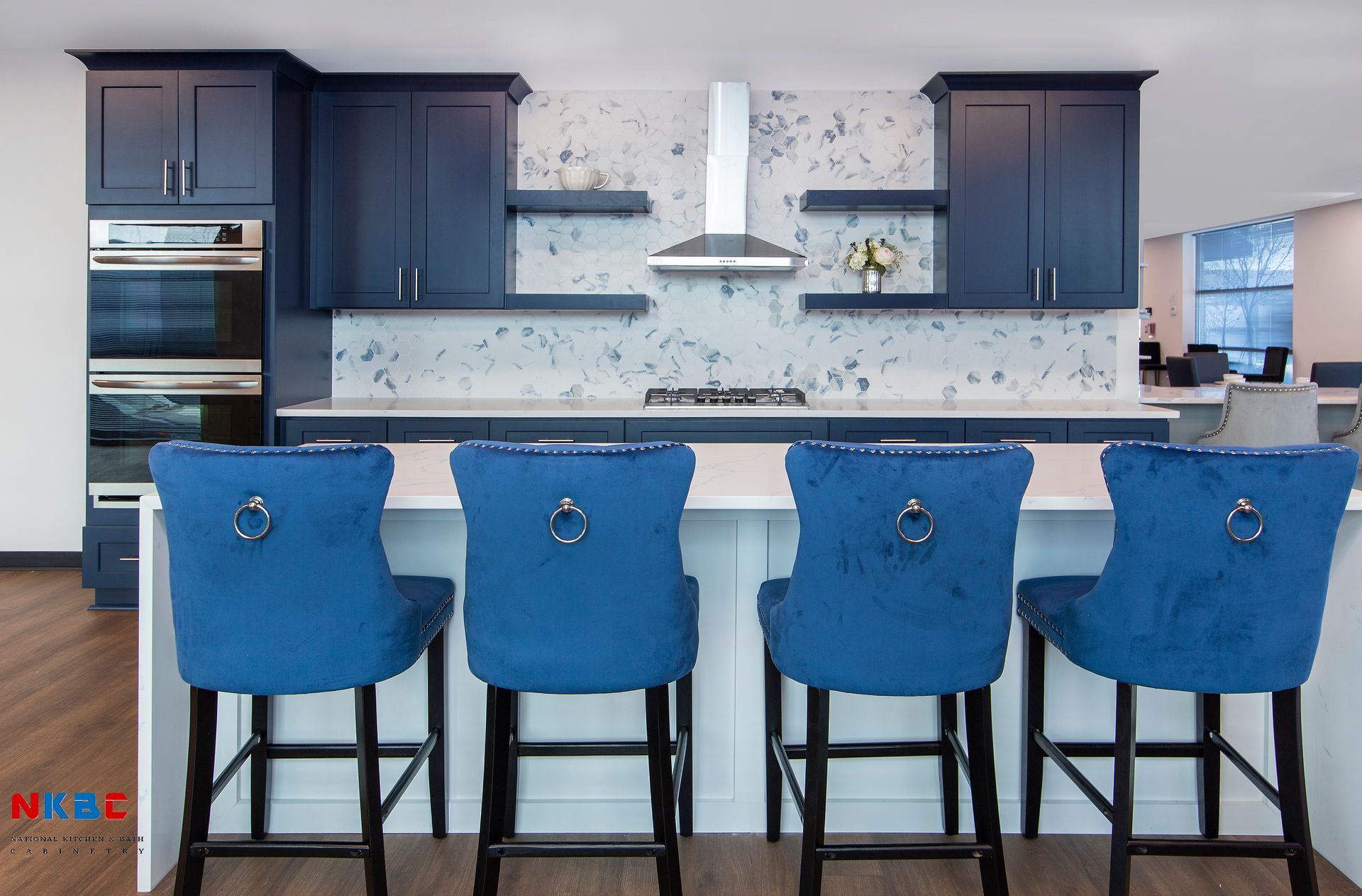 Blue Shaker Cabinets