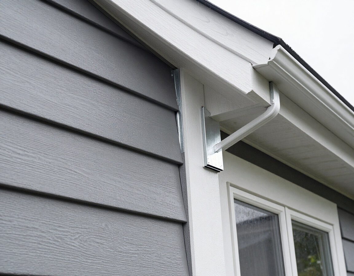 Fiber cement siding on a Bellingham home with window flashing detail in wet Northwest weather