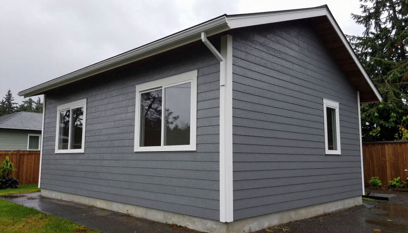 Vinyl-sided home in wet Pacific Northwest conditions near Bellingham
