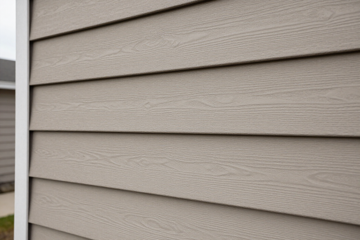 Fiber cement lap siding with painted finish, Northwest residential exterior.