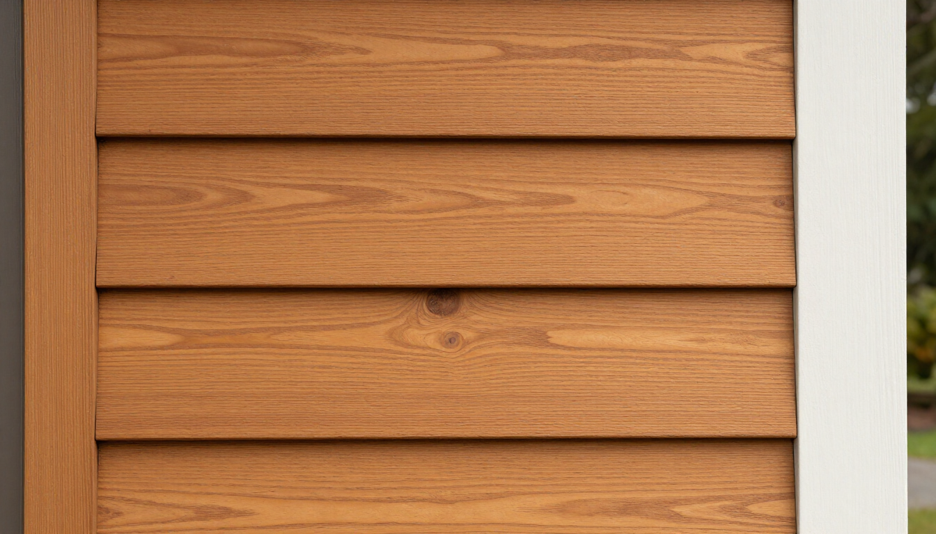 Close-up of natural cedar siding grain and texture on a Northwest home