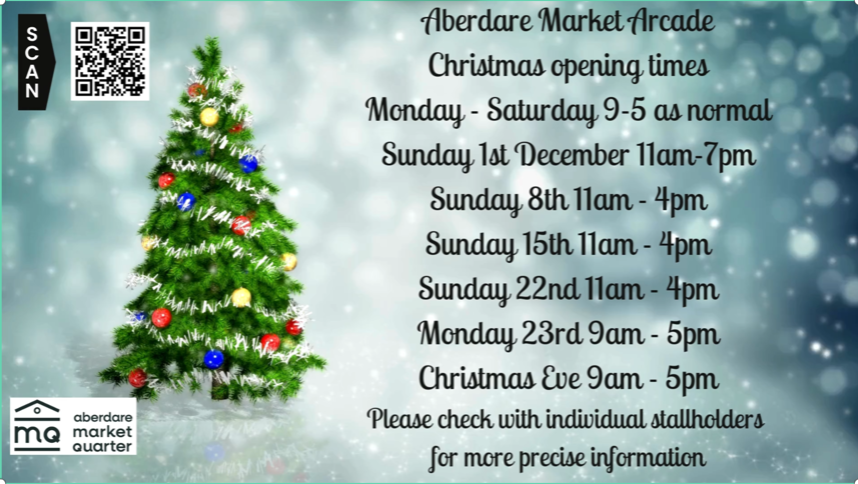 Christmas Opening Times