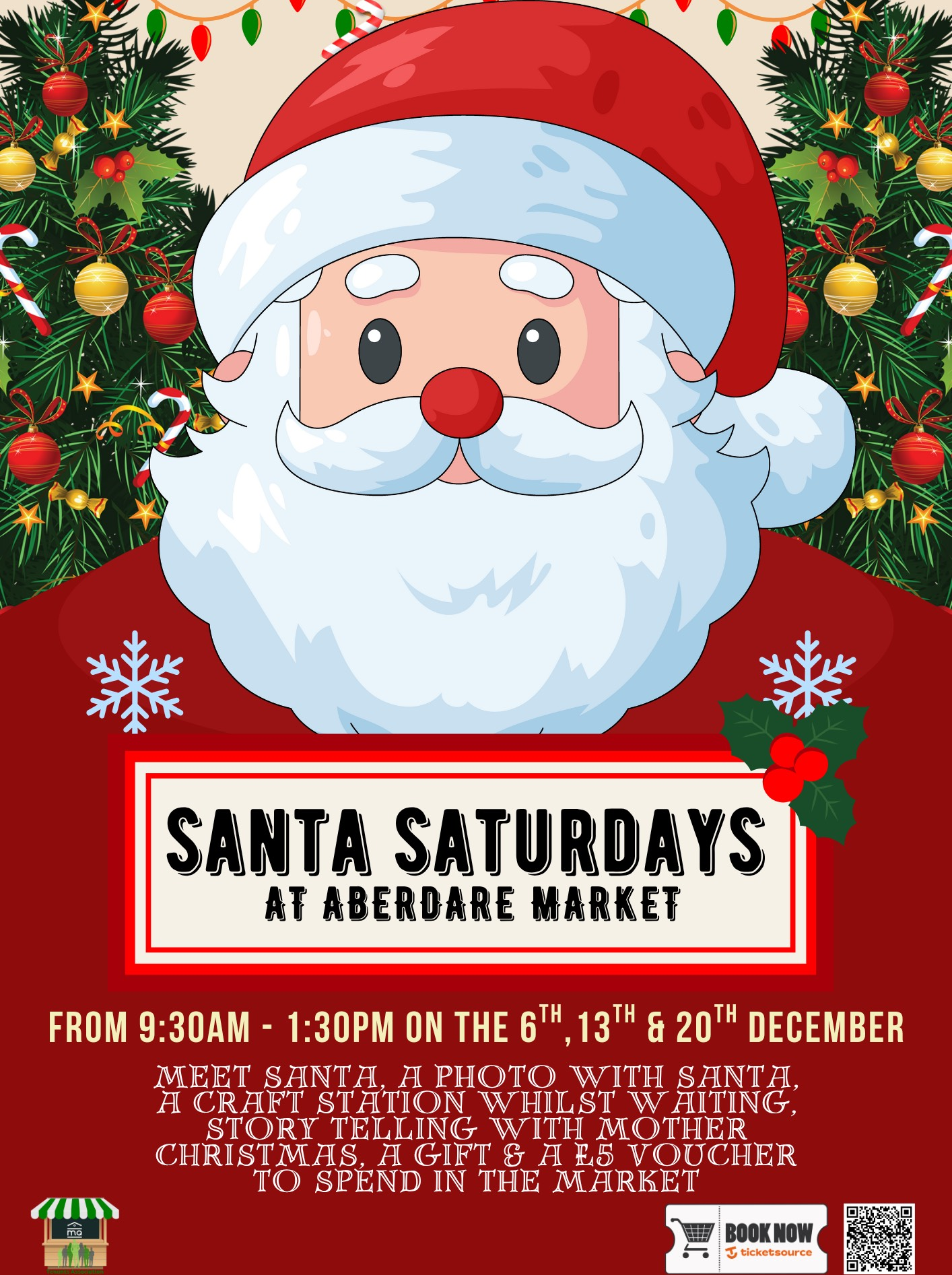 Santa Saturdays at Aberdare Market Quarter