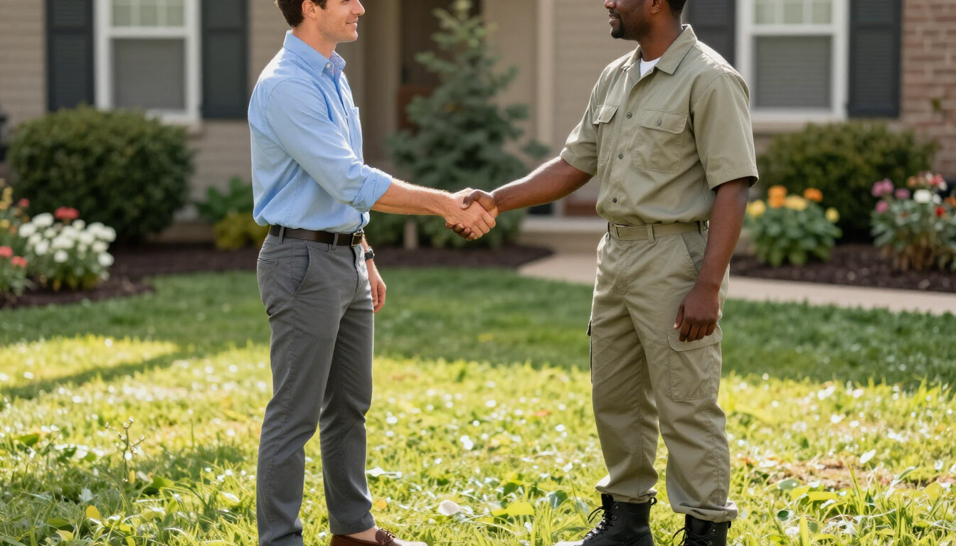 Property manager reviewing budget