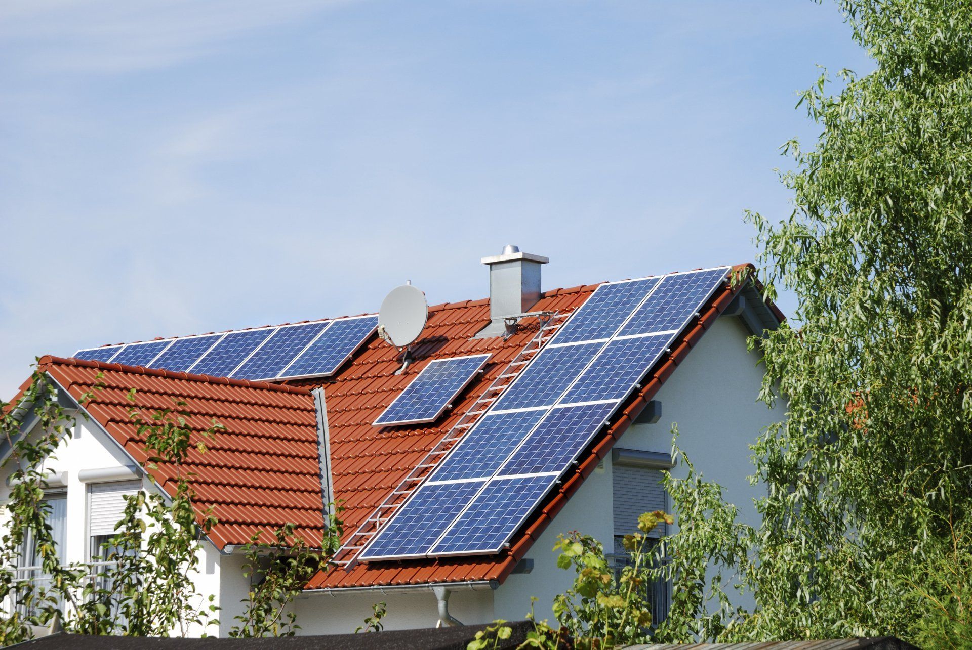 Solar Panels Installed on the Roof