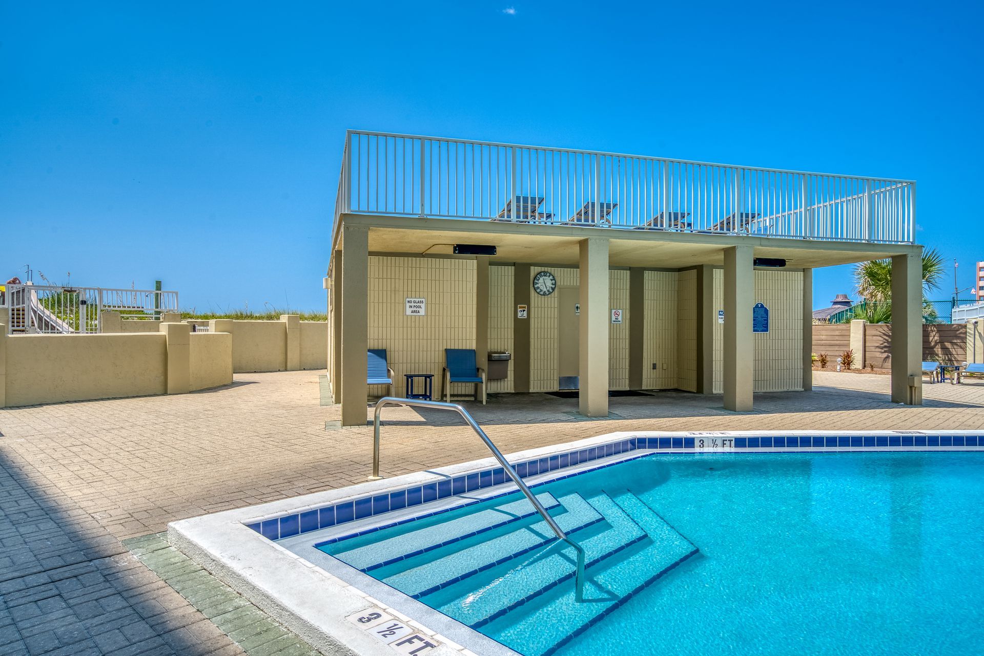 pool stairs