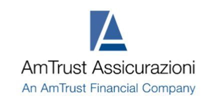 Logo di AmTrust Assicurazioni: simbolo astratto blu