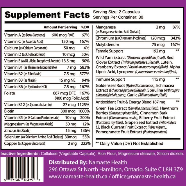 Namaste, health calming energy supplement