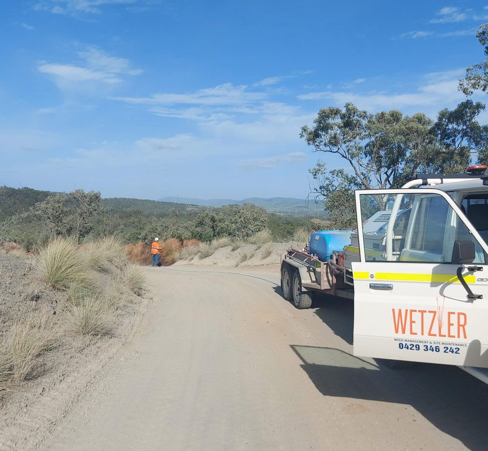 Wetzler Truck Is Parked On The Side Of A Dirt Road — Wetzler Pty Ltd In Marmor QLD