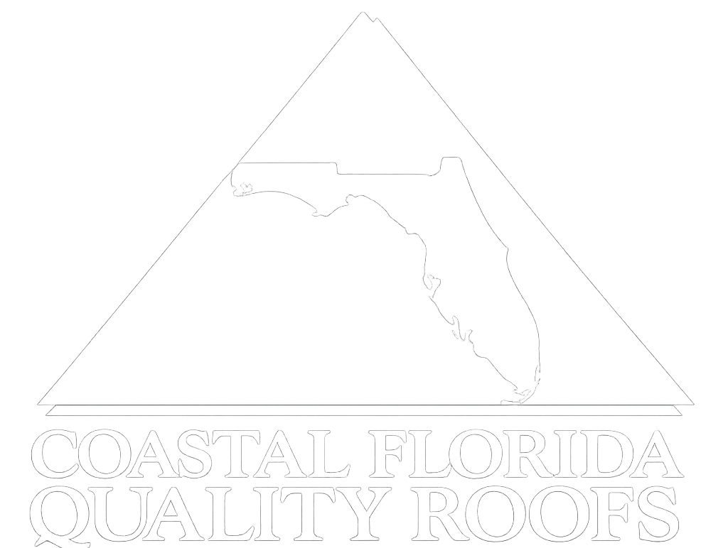 Sarasota Florida Quality Roofing logo with a roof outline and Florida silhouette