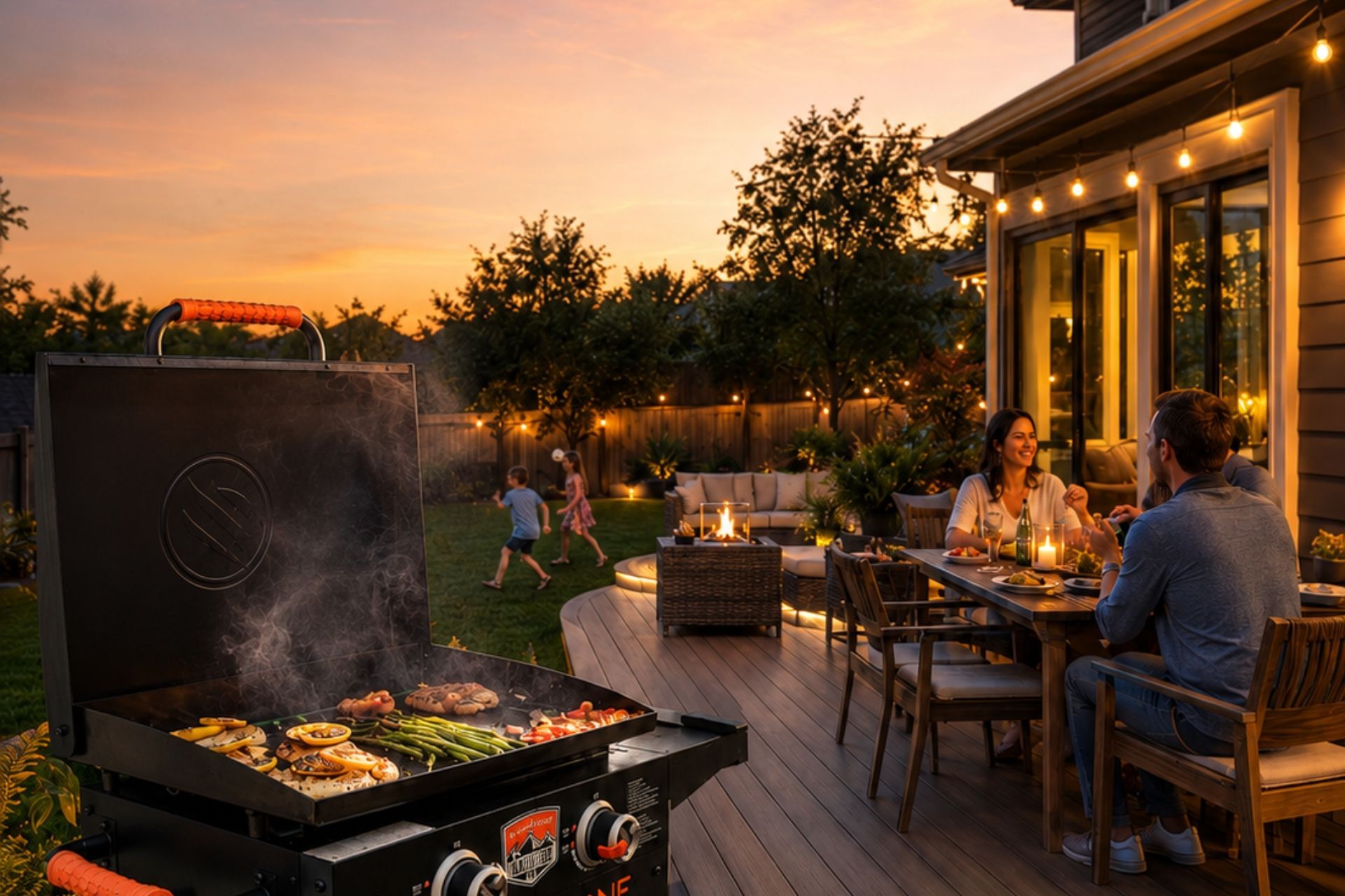 Custom backyard deck inspo built for backyard and cabin Minnesota summers.