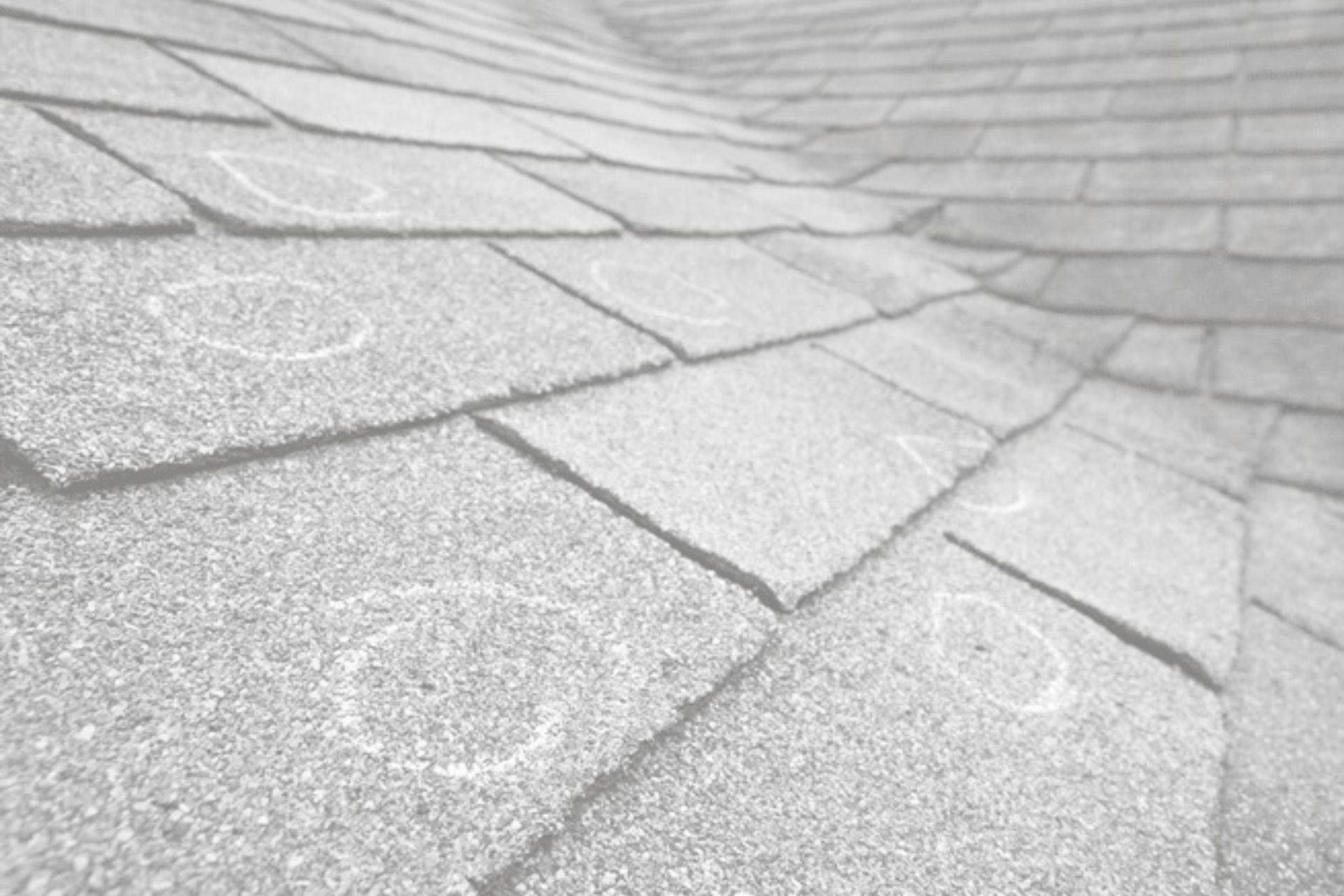 Hail Marks and Inspection Marks After Hail Storm