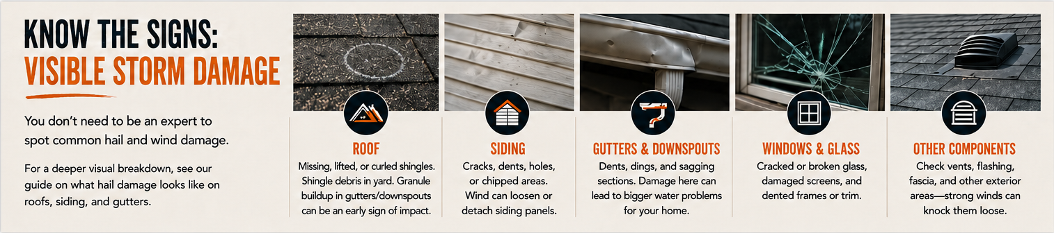 Know the Signs: Visible Storm Damage