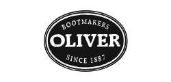 Black oval Bootmakers OLIVER logo with “Since 1887” in white text