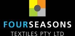 Four Seasons Textiles Pty Ltd logo with blue and white text and a green-yellow-gray icon