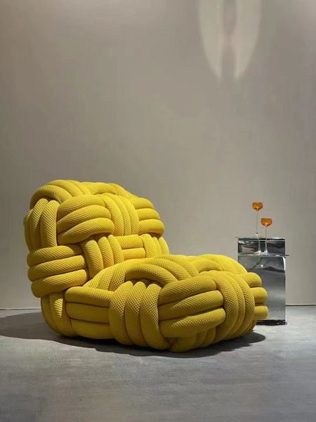 Sculptural knot lounge chair
