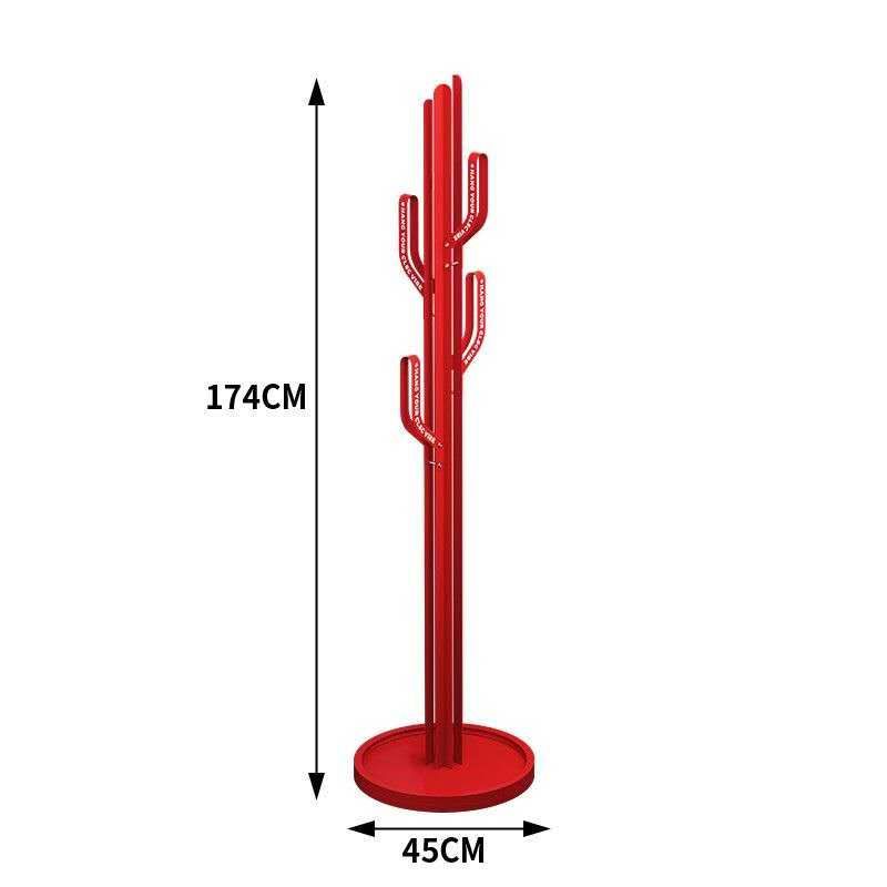 Cactus coat stand · red