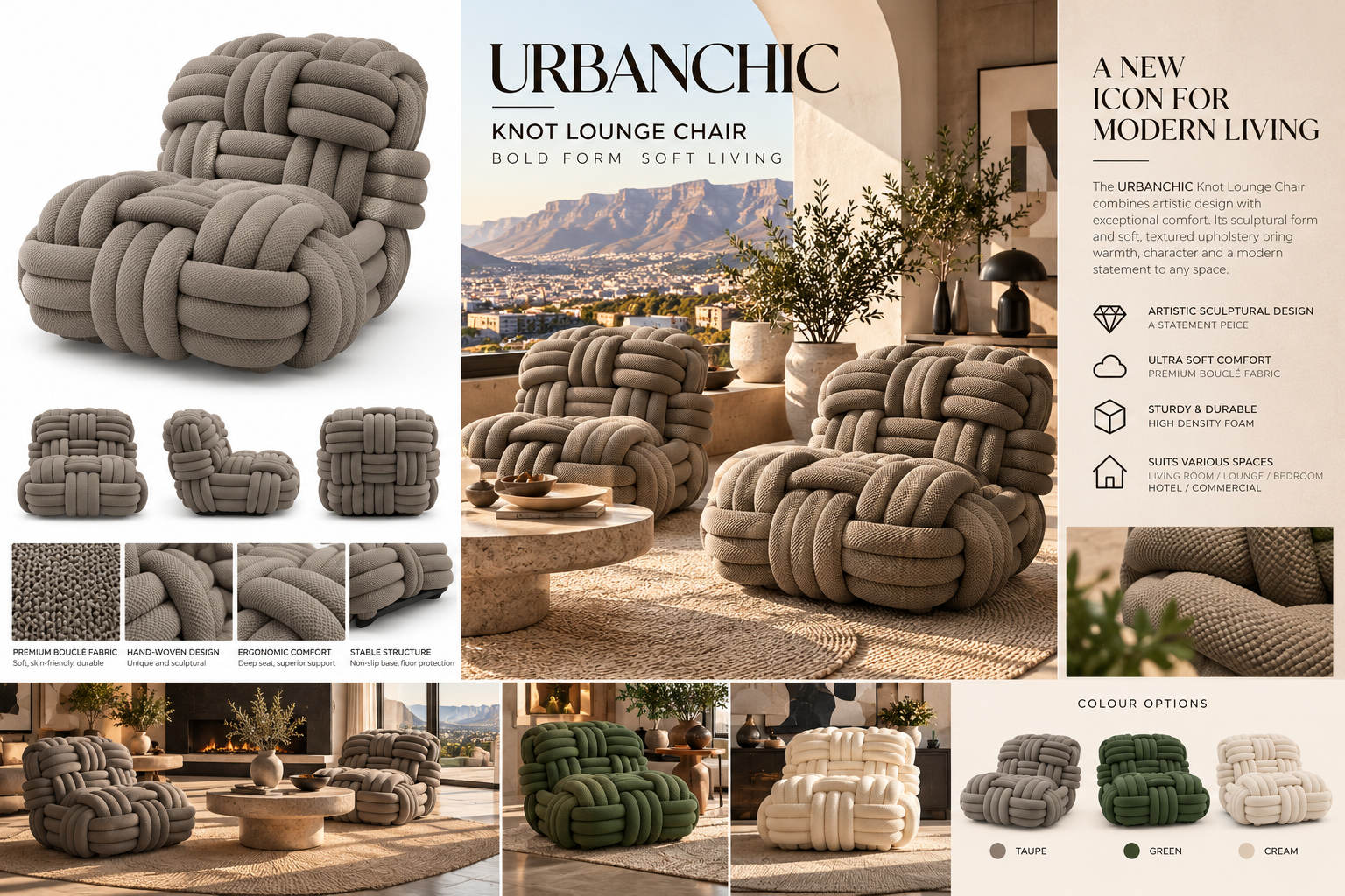 Knot lounge chair
