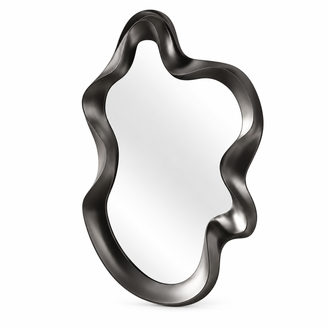 Wave sculptural mirror