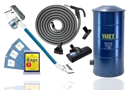 A Vacuum Cleaner is Sitting Next to Bags — CTE Systems In Tuncurry, NSW