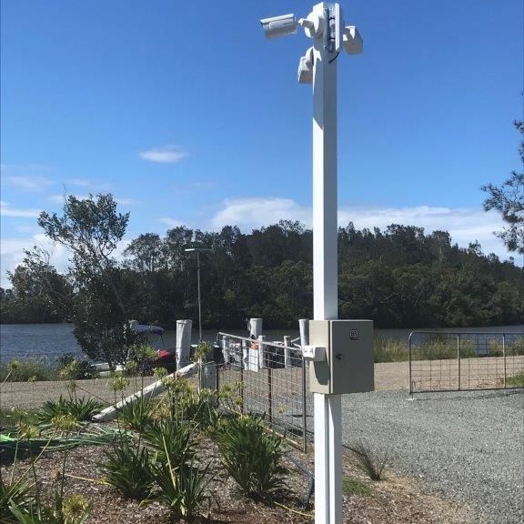 Security Camera on a Pole for Surveillance — CTE Systems In Tuncurry, NSW