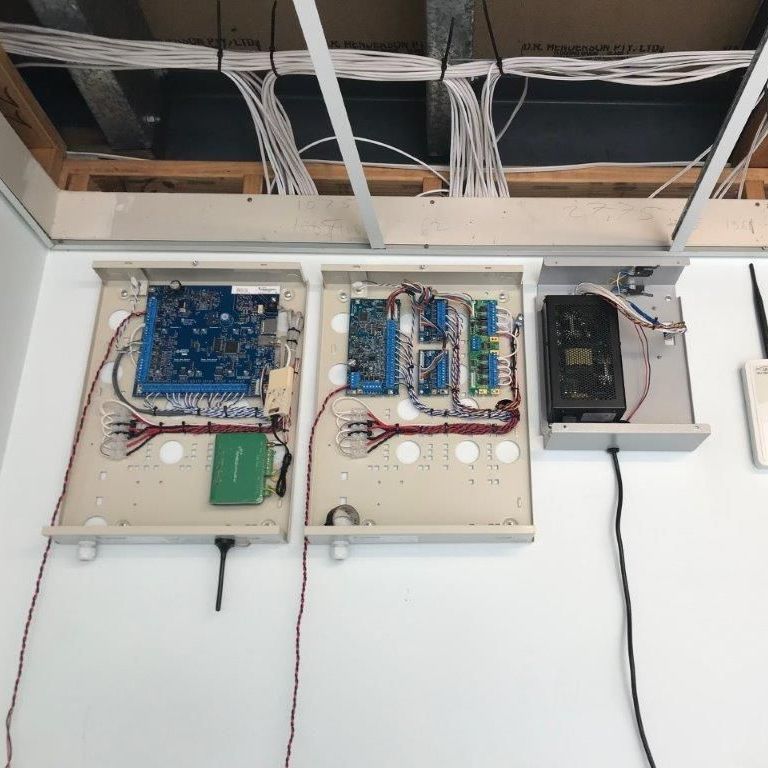 Two Uncovered Electrical Boxes With Wires Connected — CTE Systems In Tuncurry, NSW