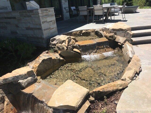 Small Waterfall — Berthoud, CO — Rocky Mountain Environmental Construction