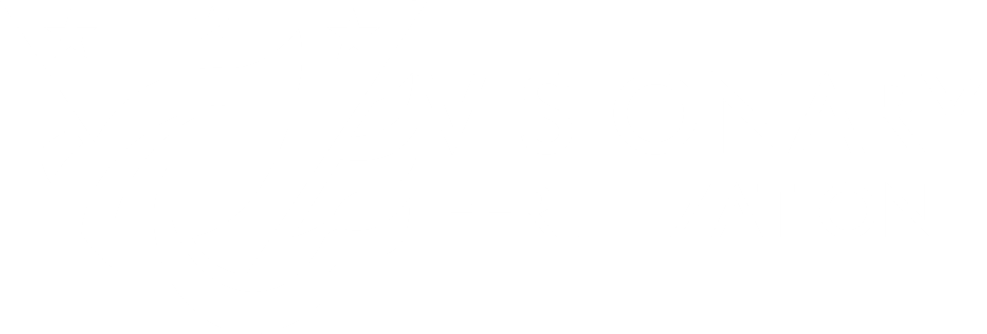 Visionary Fertilization logo in white.