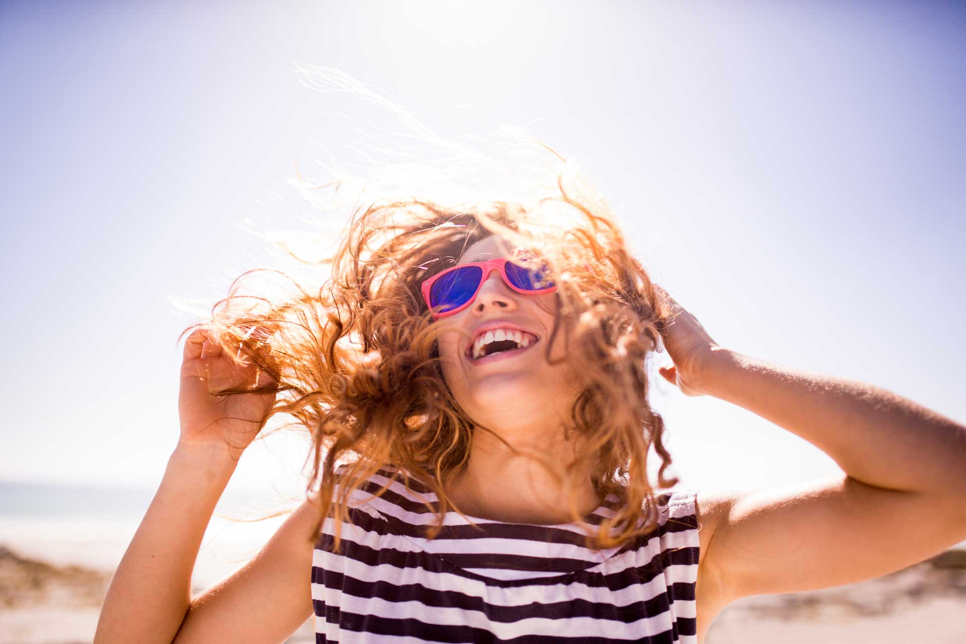 Cheerful laughing woman