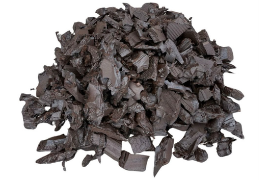 Brown rubber mulch