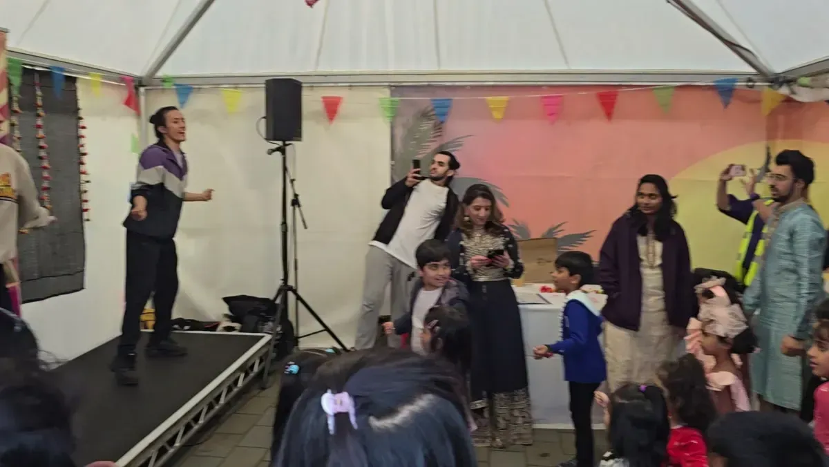 A dance workshop in the Dance Workshops marquee