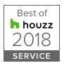 Houzz Best of 2018 Service badge in green, black, and gray Houzz Best of 2018 Service badge in green, black, and gray