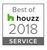 Houzz Best of 2018 Service badge in green, black, and gray Houzz Best of 2018 Service badge in green, black, and gray