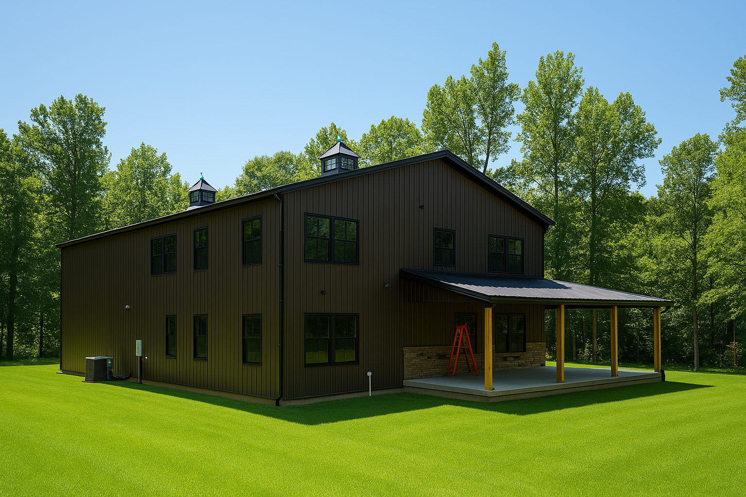 Airplane hanger building