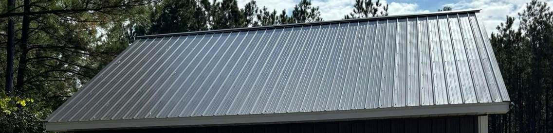 black metal roof