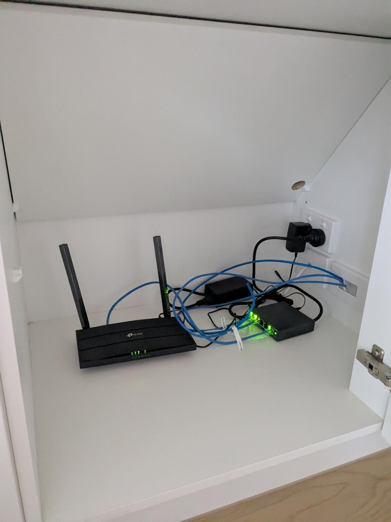 A Router and a Modem in a Cabinet — Direct Connect Services In Woombye, QLD