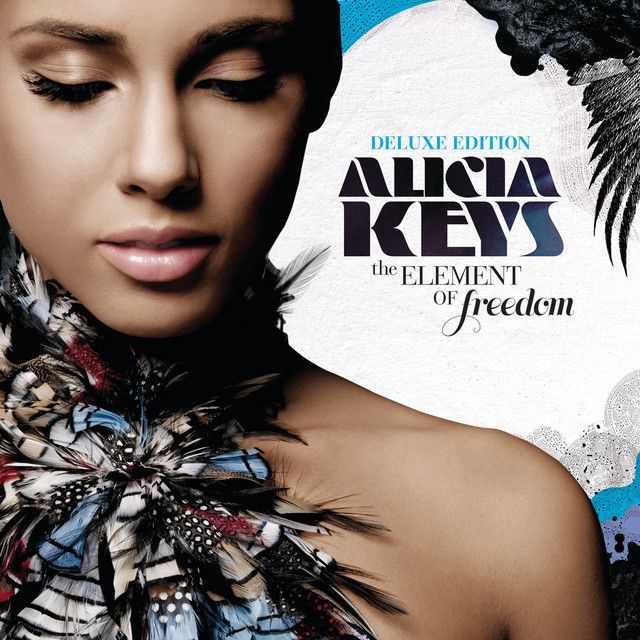 Alicia Keys, eyes closed, gazes downward. Album cover for