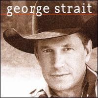 George Strait album cover. Close-up of George Strait wearing a cowboy hat, sepia tones.