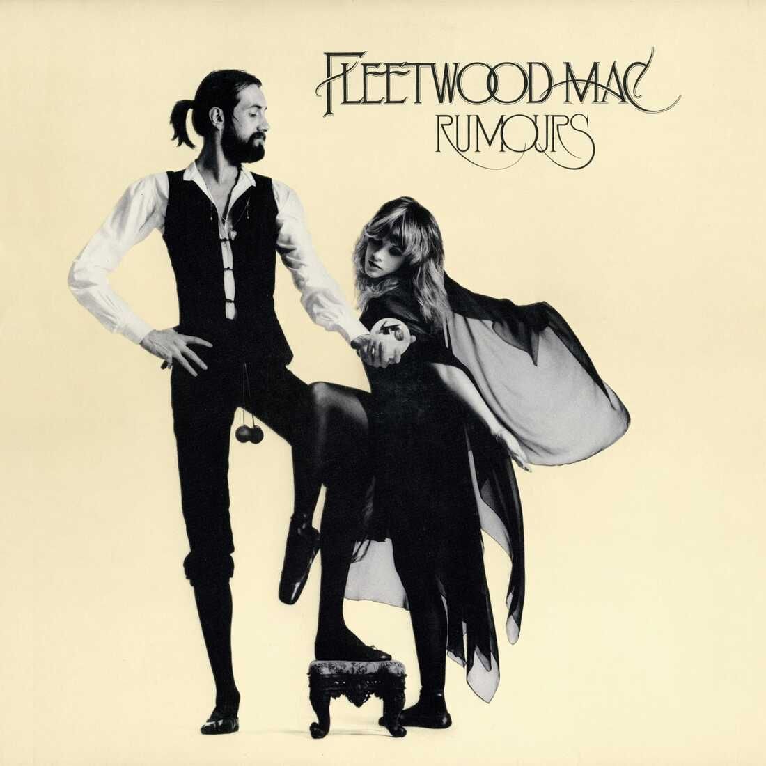 Black and white album cover of Fleetwood Mac's